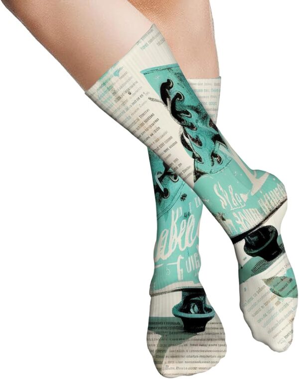 Sport Socks,Athletic Cushioned Running Performance Crew Socks For Men/Women，size：20inch 36