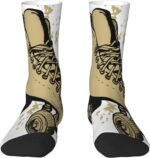 Roller Skates Mid Length Socks With High Elasticity And Breathability, Without Any Pressure On The Feet Unisex White