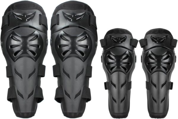 Knee Pads Motorcycle - 4P Adult Knee/motorcycle elbow pads/Adjustable Knee Cap Pads Protector Elbow Armor for Motorcycle Cycling Racing