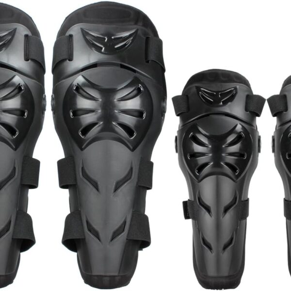 Knee Pads Motorcycle - 4P Adult Knee/motorcycle elbow pads/Adjustable Knee Cap Pads Protector Elbow Armor for Motorcycle Cycling Racing