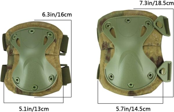 Tactical Combat Knee & Elbow Protective Pads Set for Outdoor  Paintball Game Cycling Safety Skateboarding Gear Skates Knee Protection Guard Pads