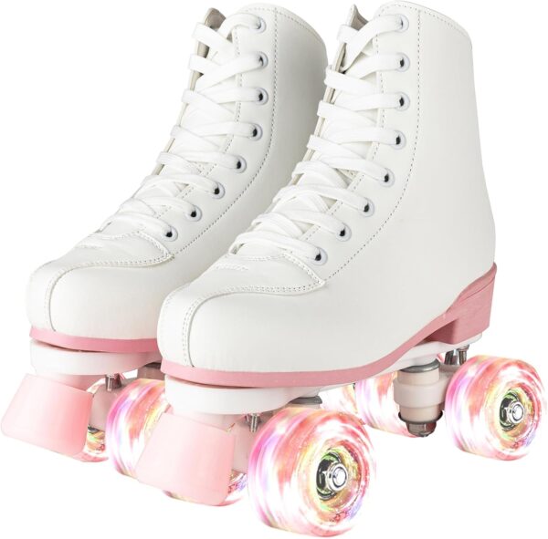 Women Roller Skates with Light Up Wheels Quad Skating for Men, Adult, Youth, Beginners Outdoor