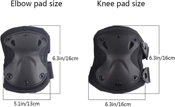Tactical Combat Knee & Elbow Protective Pads Set for Outdoor  Paintball Game Cycling Safety Skateboarding Gear Skates Knee Protection Guard Pads