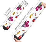 Colorful Roller Skates Comfortable Mid-Calf Socks For Men And Women-Fashionable Adult Socks,Elevate Your Style.