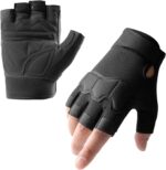Fingerless Outdoor Gloves for Men Women, Knuckle Protection for Cycling Hiking Bicycle Riding, Motorcycle Gloves for Men Women