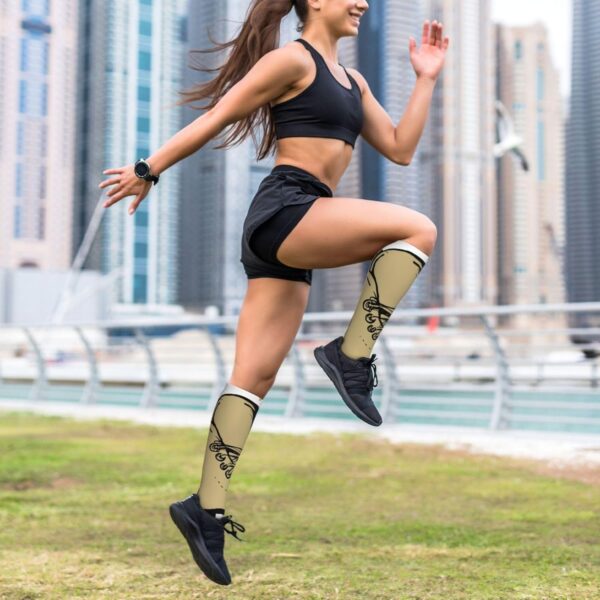 Compression Socks For Women Men Roller Skates Socks For Running Athletic Sports Nurse Travel