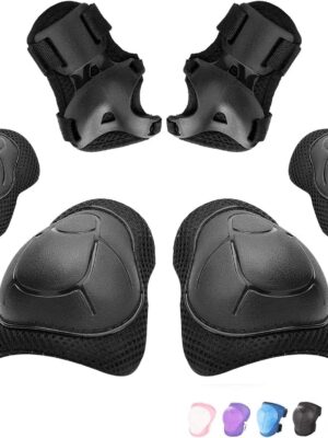 Kids/Youth Knee Pad Elbow Wrist Pads Guards Protective Gear Set, for Roller Skates,Cycling Bike,Skateboard,Inline Skatings ,Scooter Riding ,and Other Outdoor Sports Activities