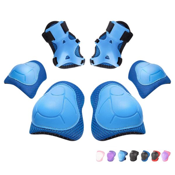 Kids/Youth Knee Pad Elbow Wrist Pads Guards Protective Gear Set, for Roller Skates,Cycling Bike,Skateboard,Inline Skatings ,Scooter Riding ,and Other Outdoor Sports Activities