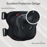 Adjustable Kids Knee Pads Elbow Pads Wrist Guards Set for 3-8 Years Child Protective Gear Set for Roller Skates,,Bike,Cycling, Skateboard, Inline Skating, Scooter Riding Sports,Football