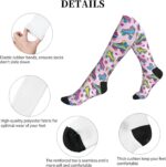 Colorful Roller Skates Socks For Women & Men Support Circulation For Nurse, Travel, Flight