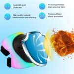 Kids Protective Gear Set - Knee Pads Elbow Pads with Wrist Guards for A 3-15 | 3-in-1 Safety Protective Gear for Skating, Cycling, Biking, Roller Skates, Scooters (Yellow blue pink, S(3-8Years))