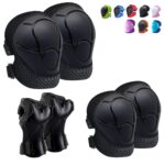 Knee Pads for Kids Knee pads and Elbow Pads Toddler Protective Gear Set Kids Elbow Pads and Knee Pads for Girls Boys with Wrist Guards 3 in 1 for Skating Cycling Bike Rollerblading Scooter
