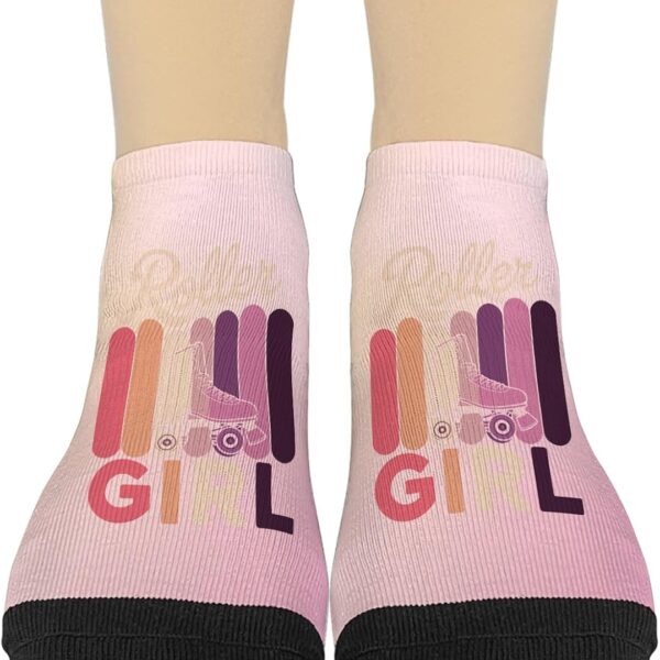 Cool Roller Skatings Skate Girl Boys Crew Socks Invisible for Womens Socks