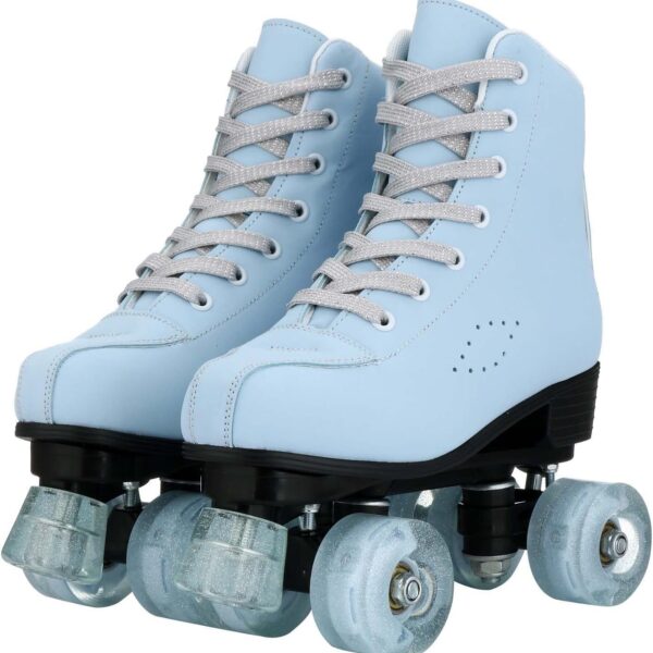 Roller Skates for Women and Men Funky Leopard-Print Outdoor Skates PU Leather Roller Skates