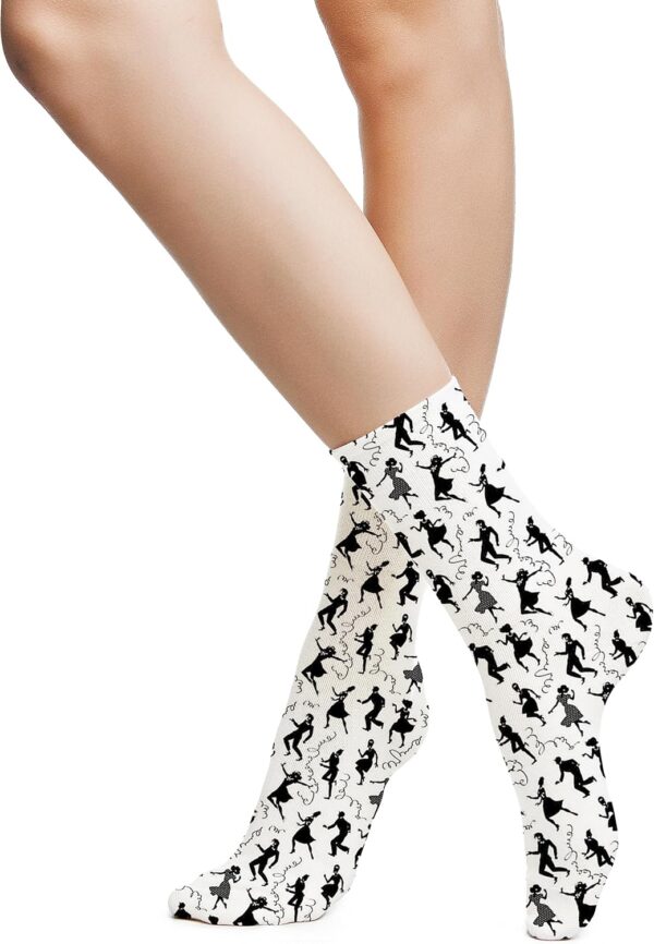 Fashion Compression Socks,Performance Polyester Cushioned Athletic Crew Socks for Running,Athletic, -12 inch