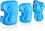 Knee Pad Elbow Pads and Wrist Guards Protective Gear Set for Skateboarding Cycling Roller Skating Inline Skating Scooter Riding  Biking Sports
